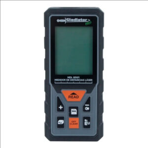 GLADIATOR, MEDID D EDISTANCIA LASER 0,15 - 50M APAGADOR LASER 20 SEG, APAGADO AUTOMATICO MEDIDOR 5 MINUTOS, PILAS TIPO AAA