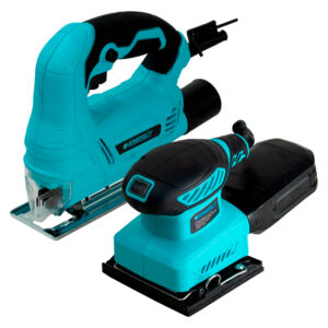 ENERGY, LIJADORA ORBITAL 1/4 HOJA, 220W+ SIERRA CALADORA 450W